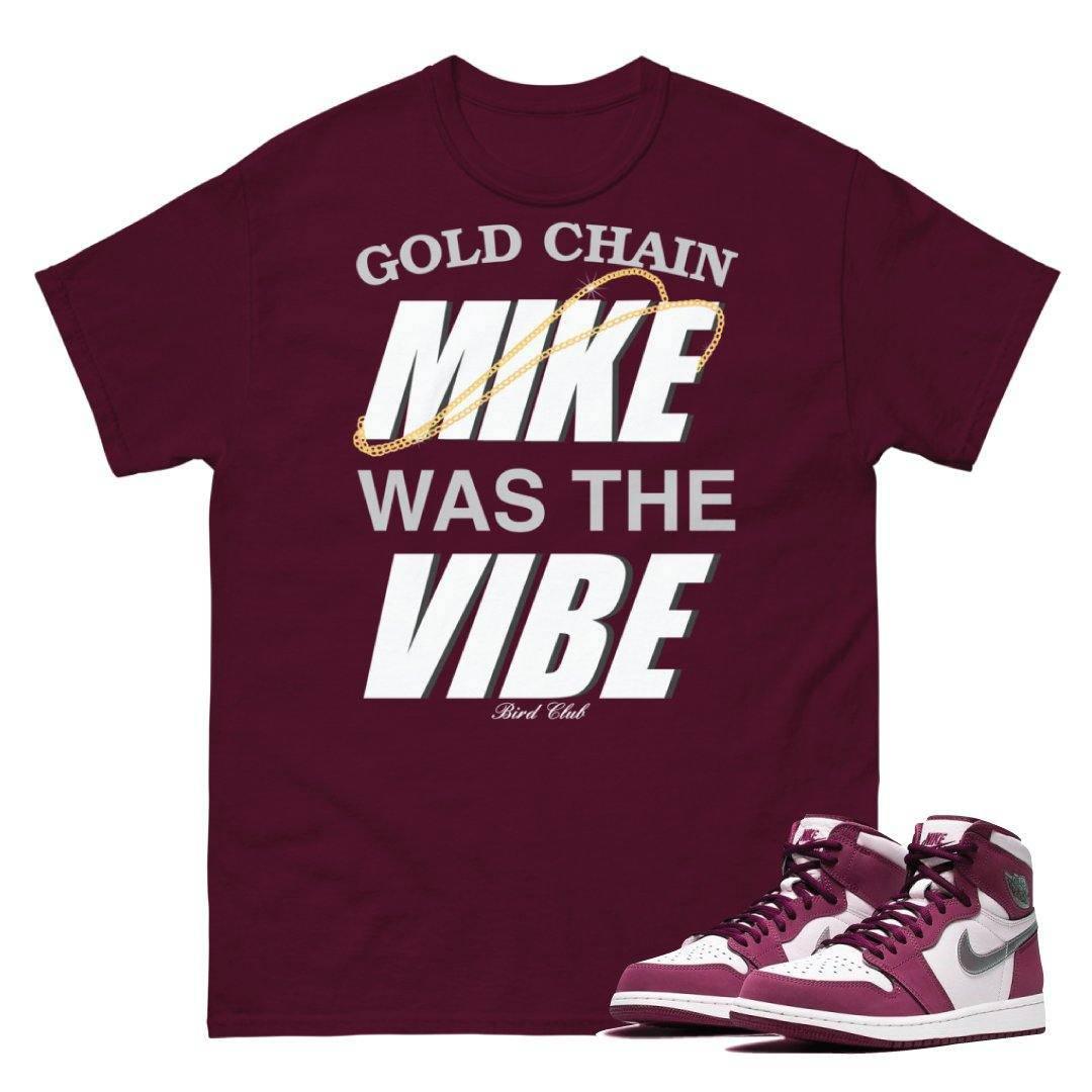 Retro 1 Bordeaux Mike shirt - Sneaker Tees to match Air Jordan Sneakers