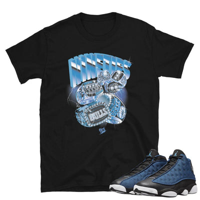 Retro 13 Brave Blue Shirt - Sneaker Tees to match Air Jordan Sneakers