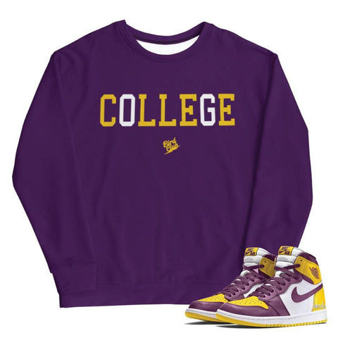 Air Retro 1 Brotherhood College shirt - Sneaker Tees to match Air Jordan Sneakers