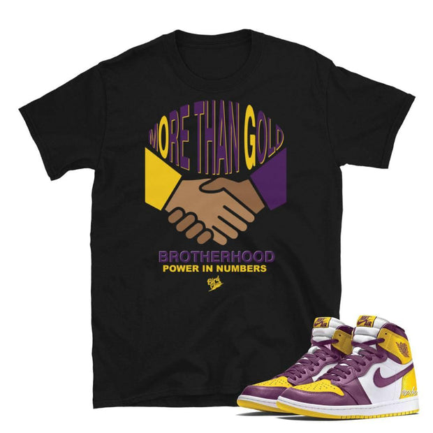 Retro 1 Fraternity Brotherhood matching shirt - Sneaker Tees to match Air Jordan Sneakers