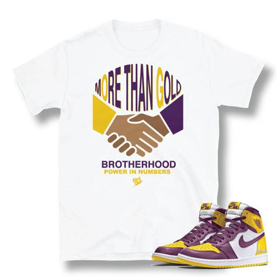 Retro 1 Fraternity Brotherhood shirt - Sneaker Tees to match Air Jordan Sneakers
