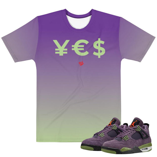 Retro 4 Purple Canyon Unisex Shirt - Sneaker Tees to match Air Jordan Sneakers