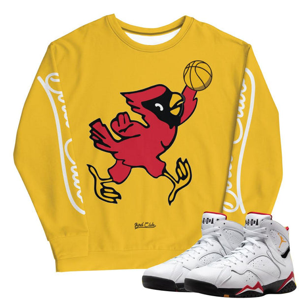 Retro 7 Cardinal Sweatshirt - Sneaker Tees to match Air Jordan Sneakers