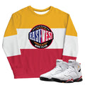Retro 7 Cardinal Sweatshirt - Sneaker Tees to match Air Jordan Sneakers