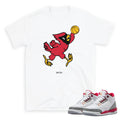Retro 3 "Cardinal Red" Jumpman Shirt - Sneaker Tees to match Air Jordan Sneakers