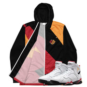 Retro 7 Cardinal OG Wind Breaker - Sneaker Tees to match Air Jordan Sneakers