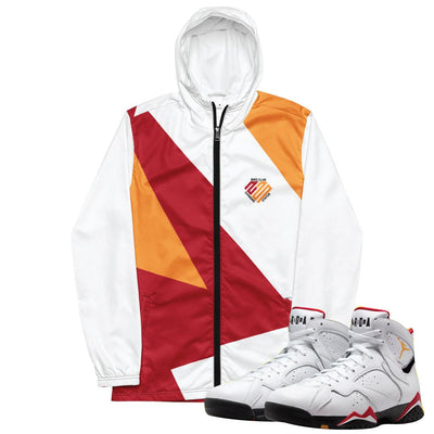 Retro 7 Cardinal OG windbreaker - Sneaker Tees to match Air Jordan Sneakers