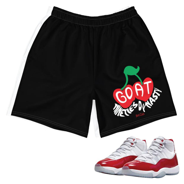Retro 11 Cherry Shorts - Sneaker Tees to match Air Jordan Sneakers
