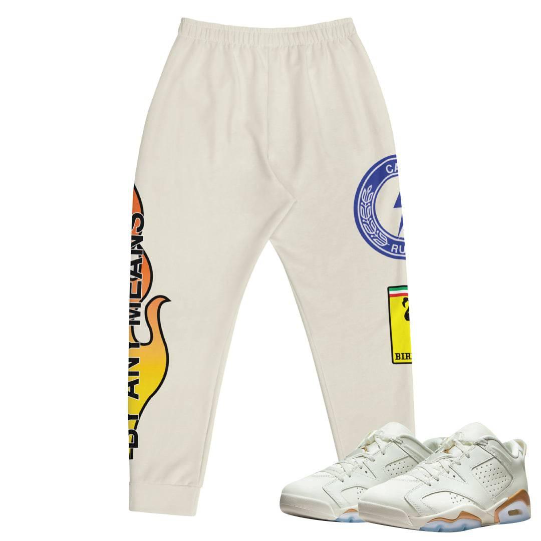 Retro 6 Low CNY Joggers - Sneaker Tees to match Air Jordan Sneakers