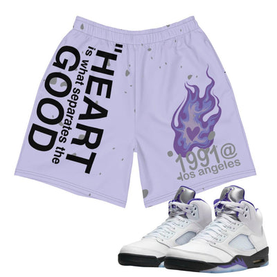 Retro 5 Concord Shorts - Sneaker Tees to match Air Jordan Sneakers