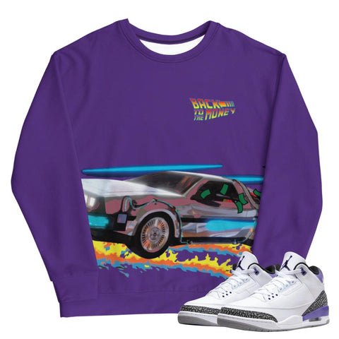 Retro 3 Dark Iris Sweatshirt - Sneaker Tees to match Air Jordan Sneakers