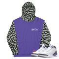Retro 3 Dark Iris Hoodie - Sneaker Tees to match Air Jordan Sneakers