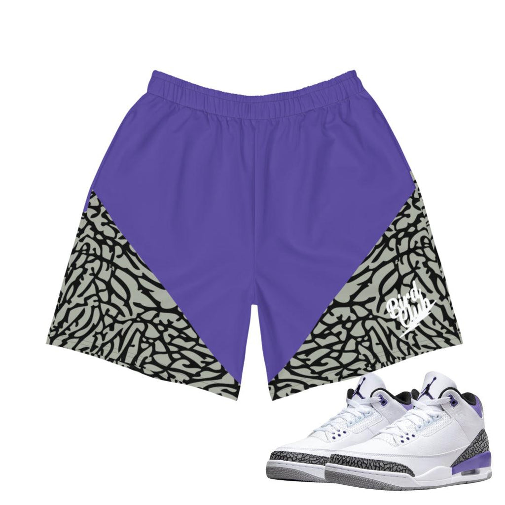 Retro 3 Dark Iris Shorts - Sneaker Tees to match Air Jordan Sneakers