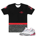 Retro 3 Fire red shirt - Sneaker Tees to match Air Jordan Sneakers