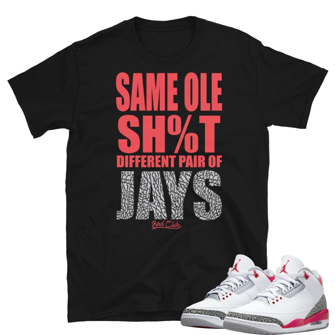 Retro 3 Fire Red OG Shirt - Sneaker Tees to match Air Jordan Sneakers