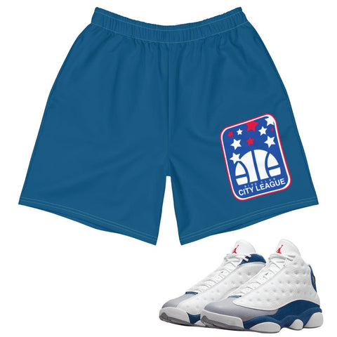 Retro 13 French Blue Shorts - Sneaker Tees to match Air Jordan Sneakers