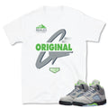 Retro 5 Green Bean Shirt - Sneaker Tees to match Air Jordan Sneakers