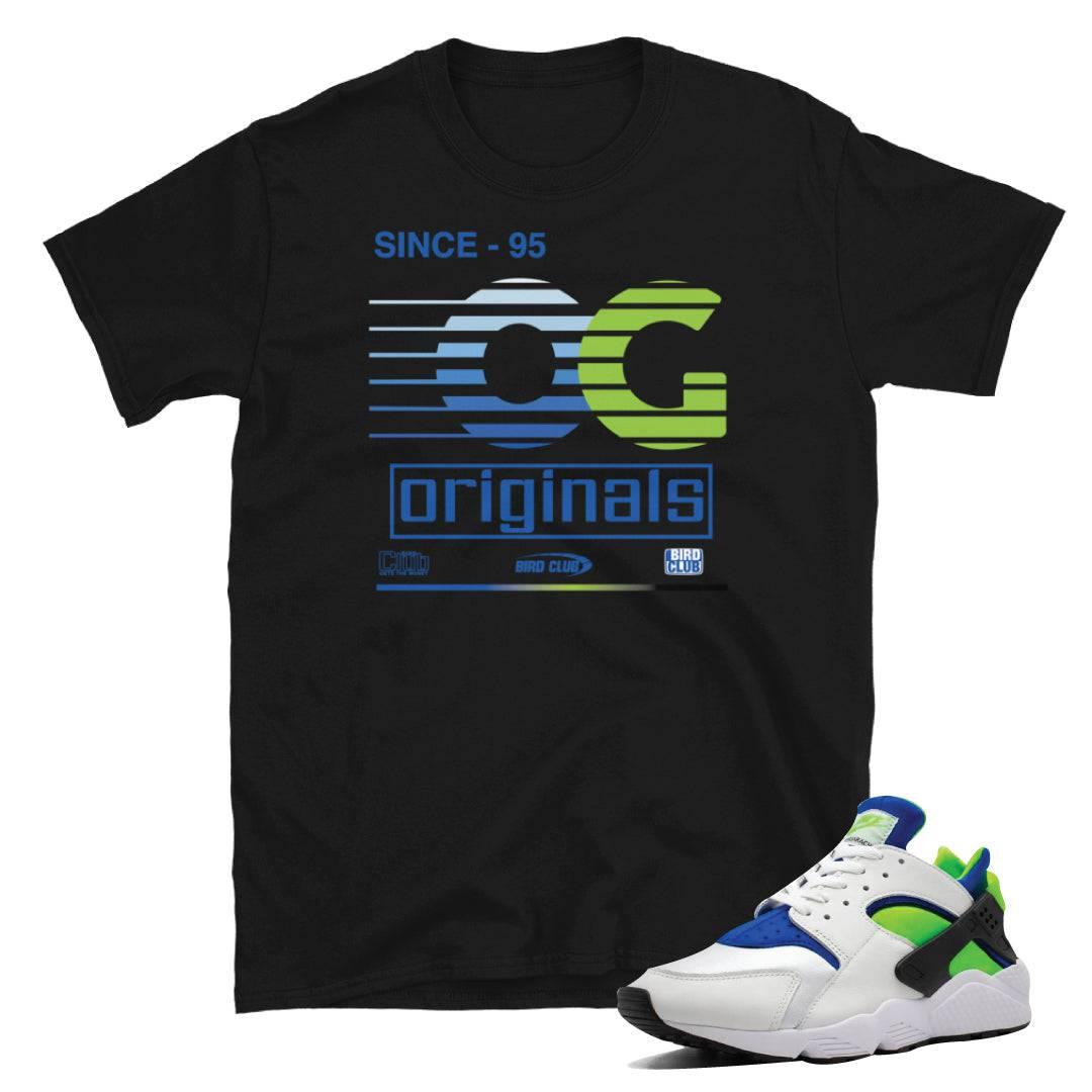 Huarache Scream Green OG Shirt - Sneaker Tees to match Air Jordan Sneakers