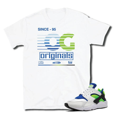 Huarache Scream Green OG Shirt - Sneaker Tees to match Air Jordan Sneakers