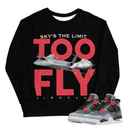 Retro 4 Infrared Sweatshirt - Sneaker Tees to match Air Jordan Sneakers