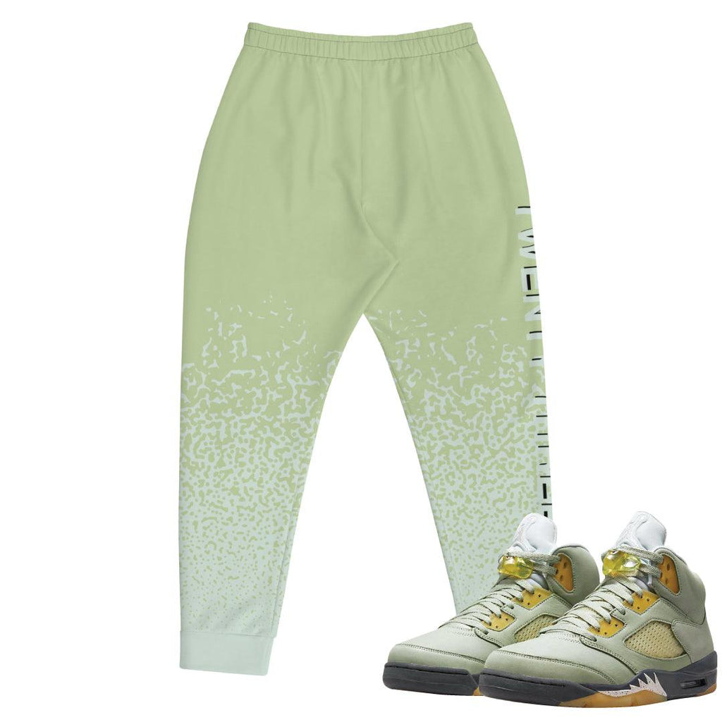 Retro 5 Jade Horizon Joggers - Sneaker Tees to match Air Jordan Sneakers
