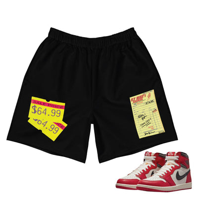Retro 1 Lost & Found Shorts - Sneaker Tees to match Air Jordan Sneakers