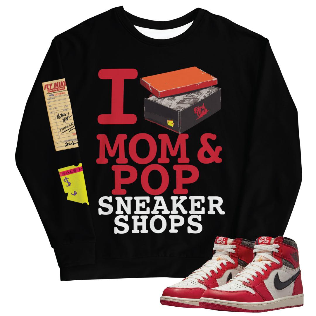Retro 1 "Lost & Found" Sweatshirt - Sneaker Tees to match Air Jordan Sneakers