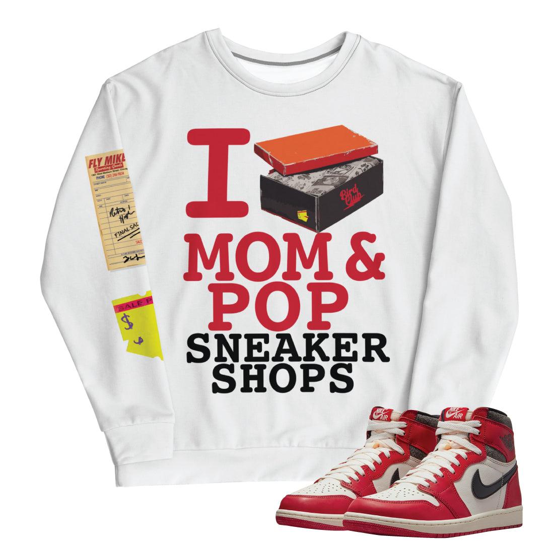 Retro 1 "Lost & Found" Sweatshirt - Sneaker Tees to match Air Jordan Sneakers