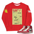 Retro 1 "Lost & Found" Sweatshirt - Sneaker Tees to match Air Jordan Sneakers