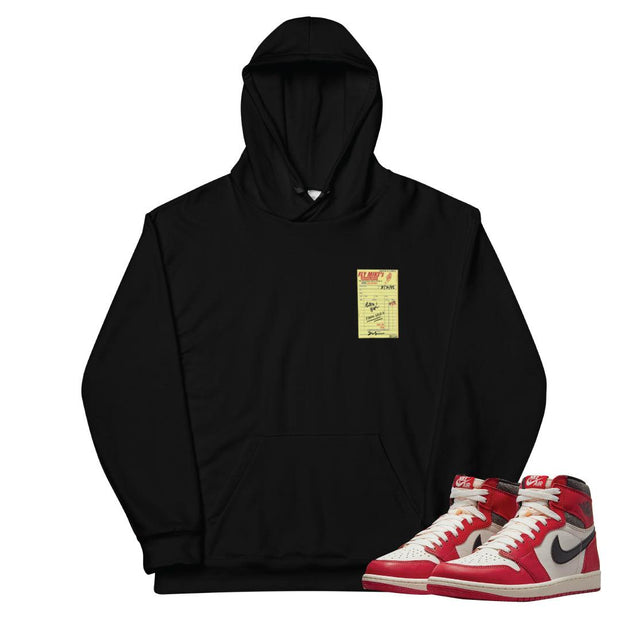 Retro 1 "Lost & Found" Hoodie - Sneaker Tees to match Air Jordan Sneakers