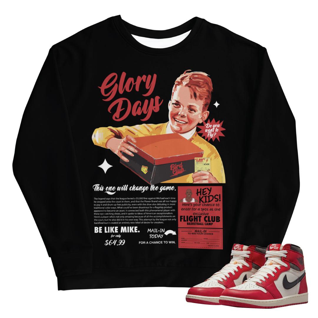Retro 1 "Lost & Found" Sweatshirt - Sneaker Tees to match Air Jordan Sneakers