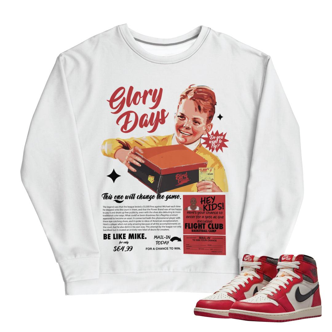 Retro 1 "Lost & Found" Sweatshirt - Sneaker Tees to match Air Jordan Sneakers
