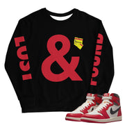 Retro 1 "Lost & Found" Sweatshirt - Sneaker Tees to match Air Jordan Sneakers