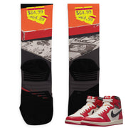 Retro 1 Lost & Found Socks - Sneaker Tees to match Air Jordan Sneakers