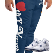 Retro 4 Midnight Navy Cement Unity Joggers - Sneaker Tees to match Air Jordan Sneakers