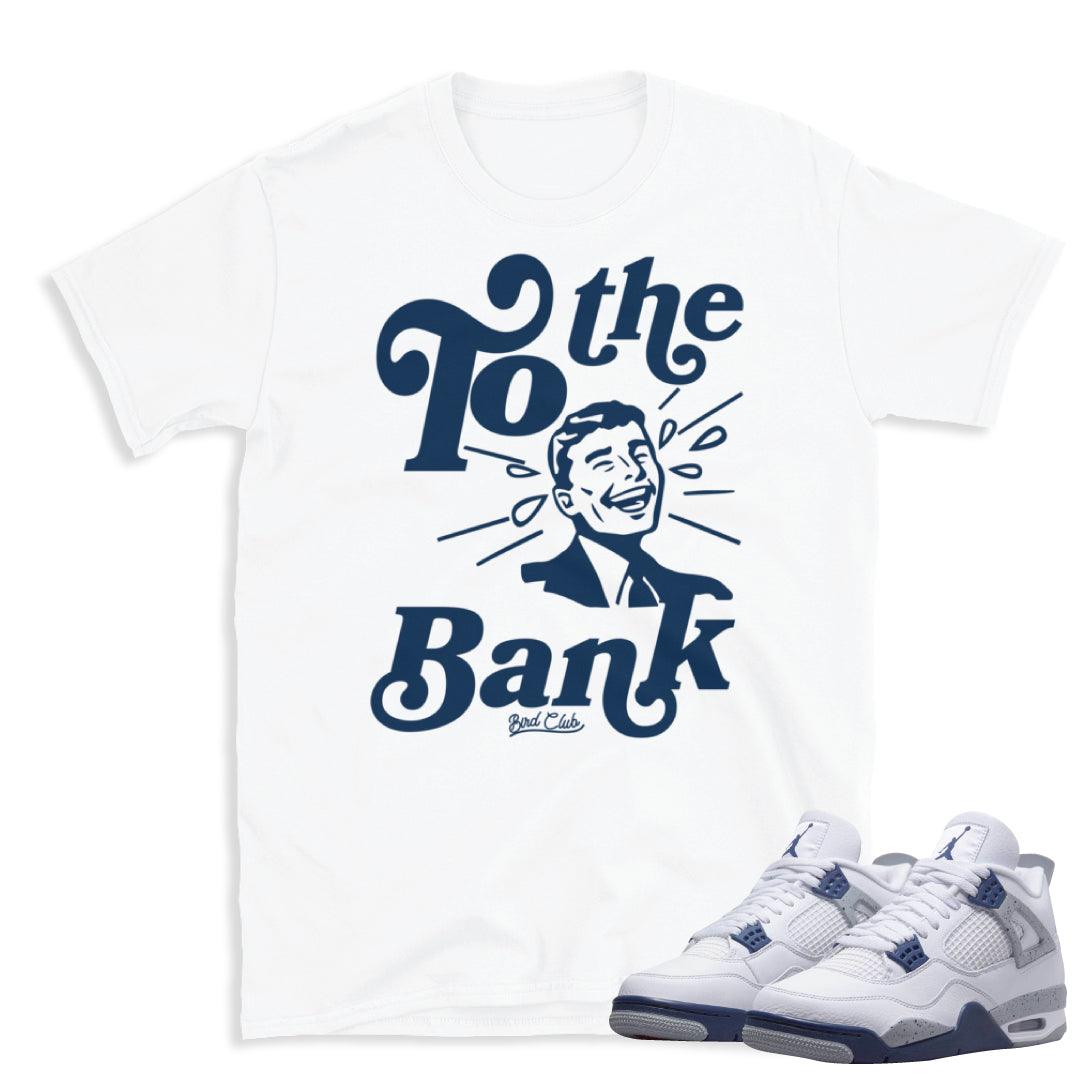 Retro 4 Midnight Navy Cement Shirt - Sneaker Tees to match Air Jordan Sneakers