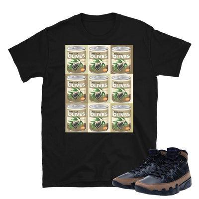 Retro 9 Olive Concord Warhol Shirt - Sneaker Tees to match Air Jordan Sneakers