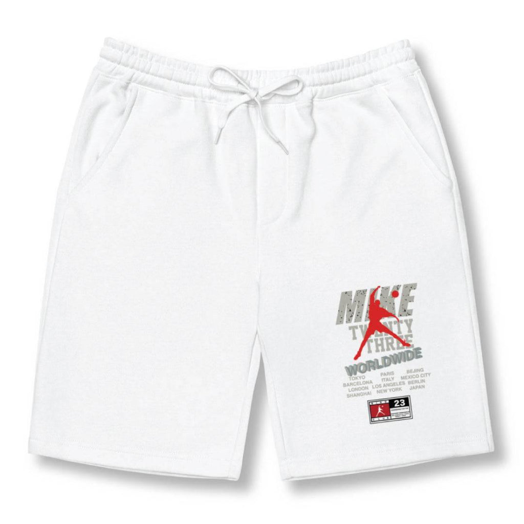 Retro 4 Oreo Cement Sneakers Fleece Shorts - Sneaker Tees to match Air Jordan Sneakers