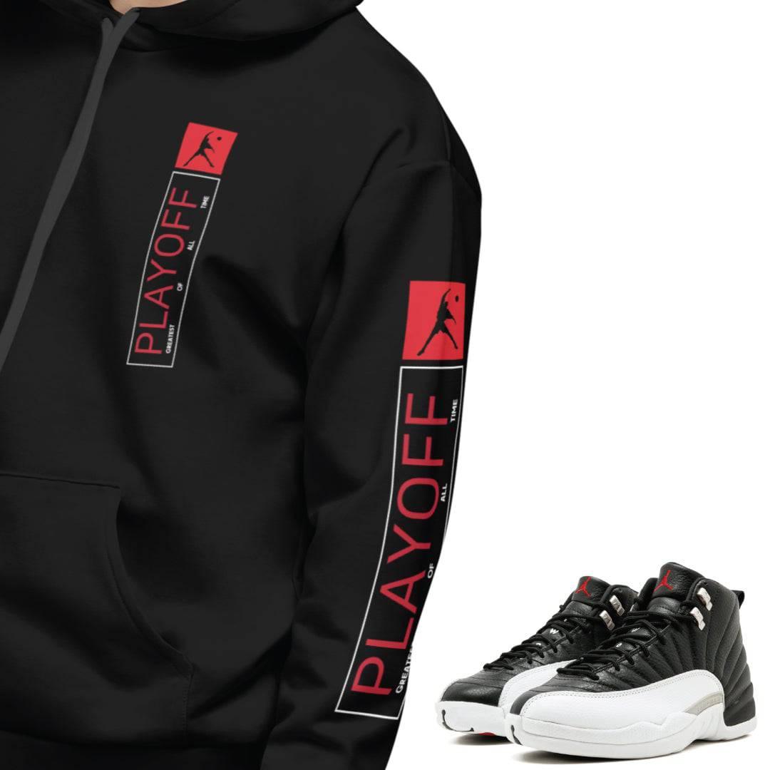 Retro 12 "Playoffs" Sweatshirt - Sneaker Tees to match Air Jordan Sneakers