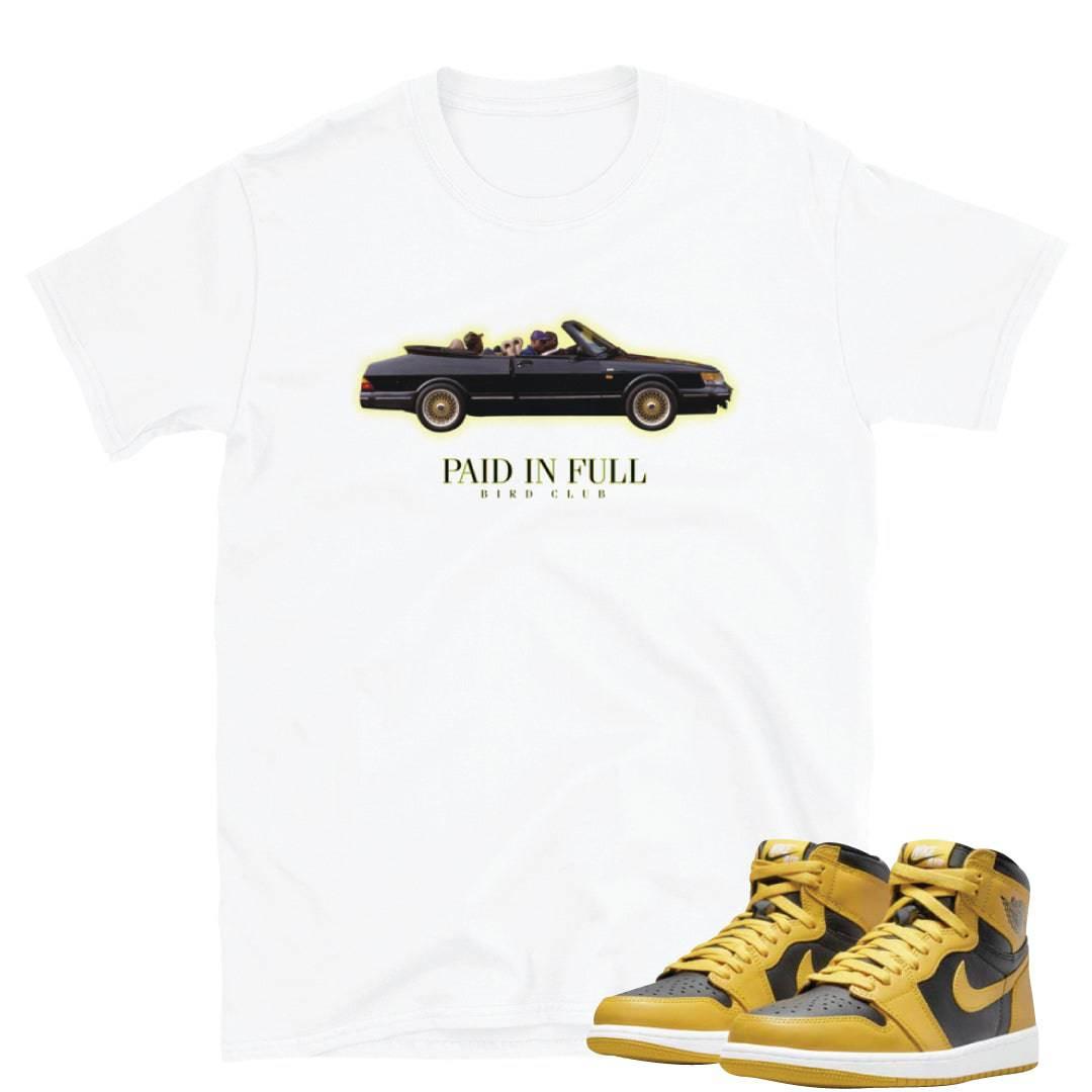 Retro 1 POLLEN Sneaker SHIRT - Sneaker Tees to match Air Jordan Sneakers