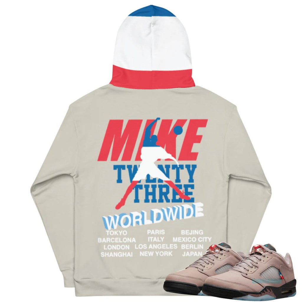 Retro 5 PSG HOODIE - Sneaker Tees to match Air Jordan Sneakers