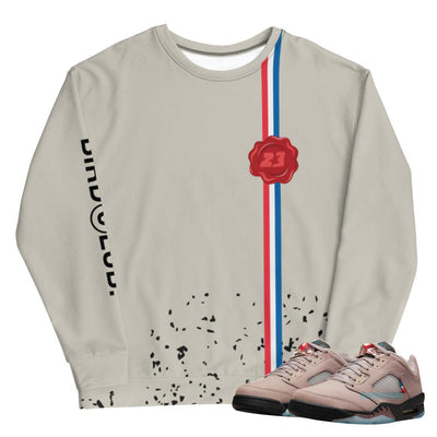 Retro 5 PSG Sweatshirt - Sneaker Tees to match Air Jordan Sneakers