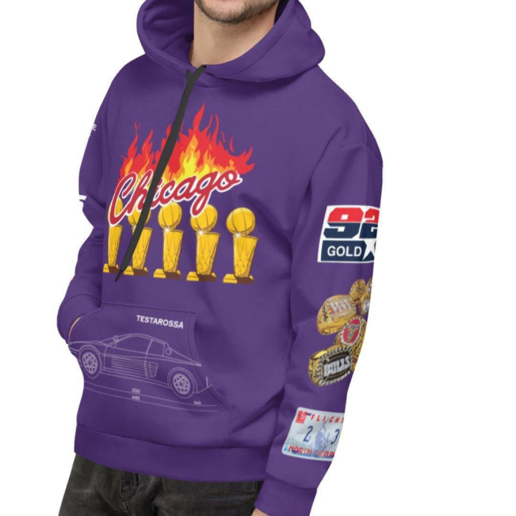Retro 13 Court Purple Hoodie - Sneaker Tees to match Air Jordan Sneakers