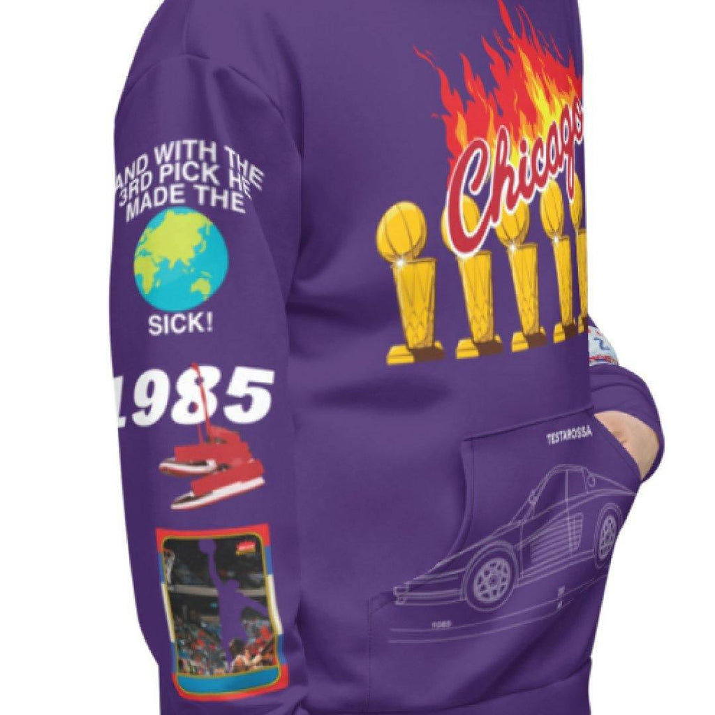 Retro 13 Court Purple Hoodie - Sneaker Tees to match Air Jordan Sneakers