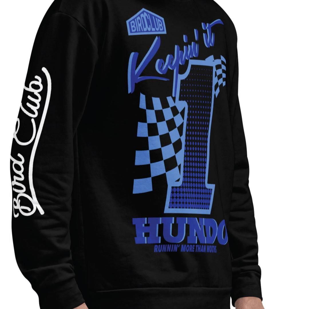 Retro 5 Racer Blue sweat-shirt - Sneaker Tees to match Air Jordan Sneakers