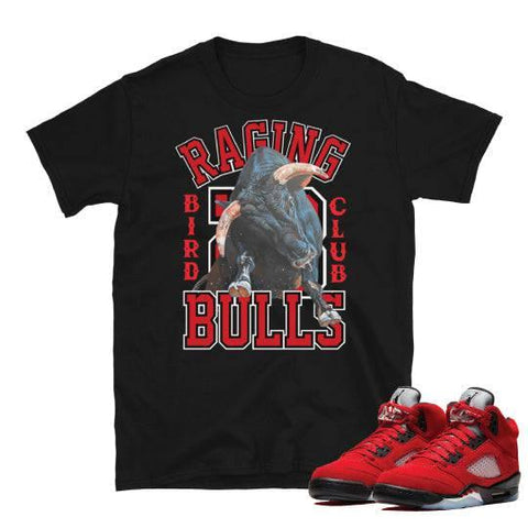 Retro 5 Raging Bull Shirt - Sneaker Tees to match Air Jordan Sneakers