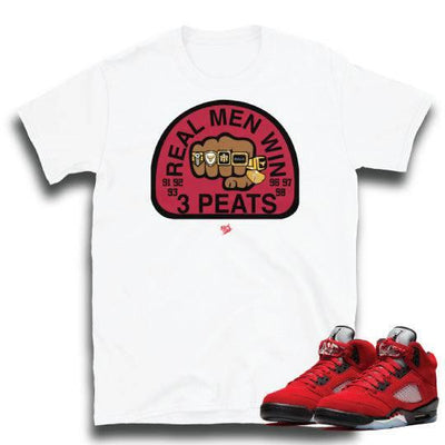 Retro 5 Raging Bull 3peat shirt - Sneaker Tees to match Air Jordan Sneakers