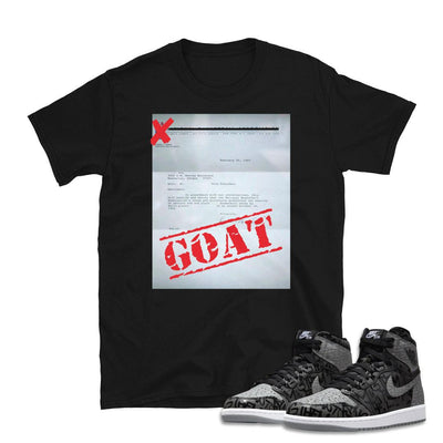 Retro 1 "Rebellionaire" Banned Letter Shirt - Sneaker Tees to match Air Jordan Sneakers