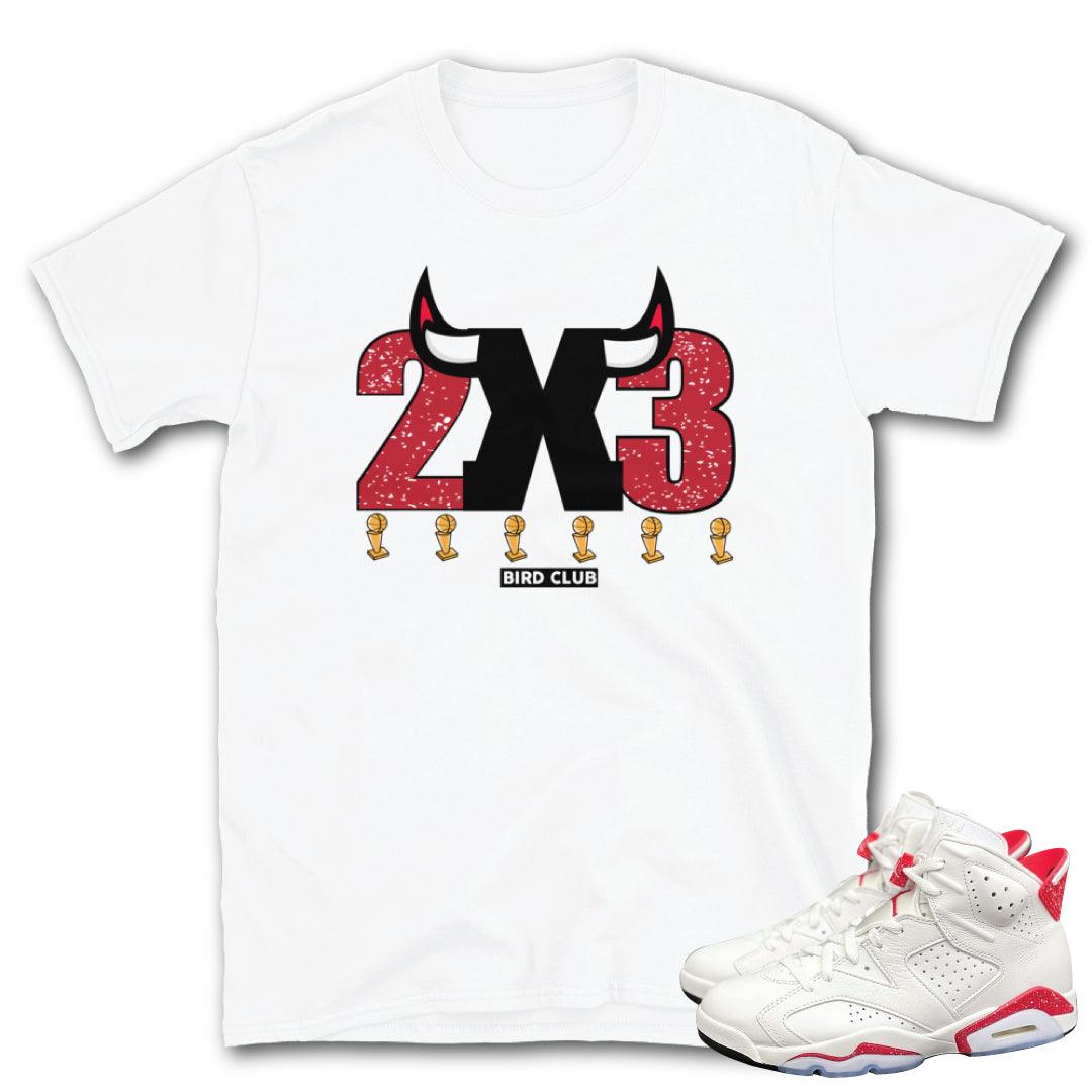 Retro 6 Red Oreo Shirt - Sneaker Tees to match Air Jordan Sneakers