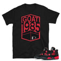 RETRO 4 RED THUNDER SHIRT - Sneaker Tees to match Air Jordan Sneakers